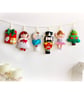 Make Your Own felt Nutcrack Christmas Garland Kit. Sewing pattern. DIY Craft. 