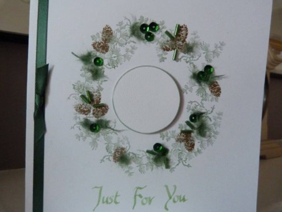 Fir Cones Unisex personalised birthday card