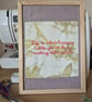 Hand Embroidered Wall Art - Cottagecore