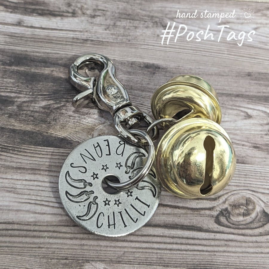 Detachable clip onoff jingle bells and sturdy clip for dogs and puppies (bells &