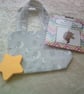 Miffy Rabbit sitting on Crescent Moons on a Pale Grey background Fabric Bag - Image 5