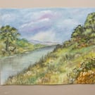 original art acrylic landscape painting ( ref FA14 A2 )