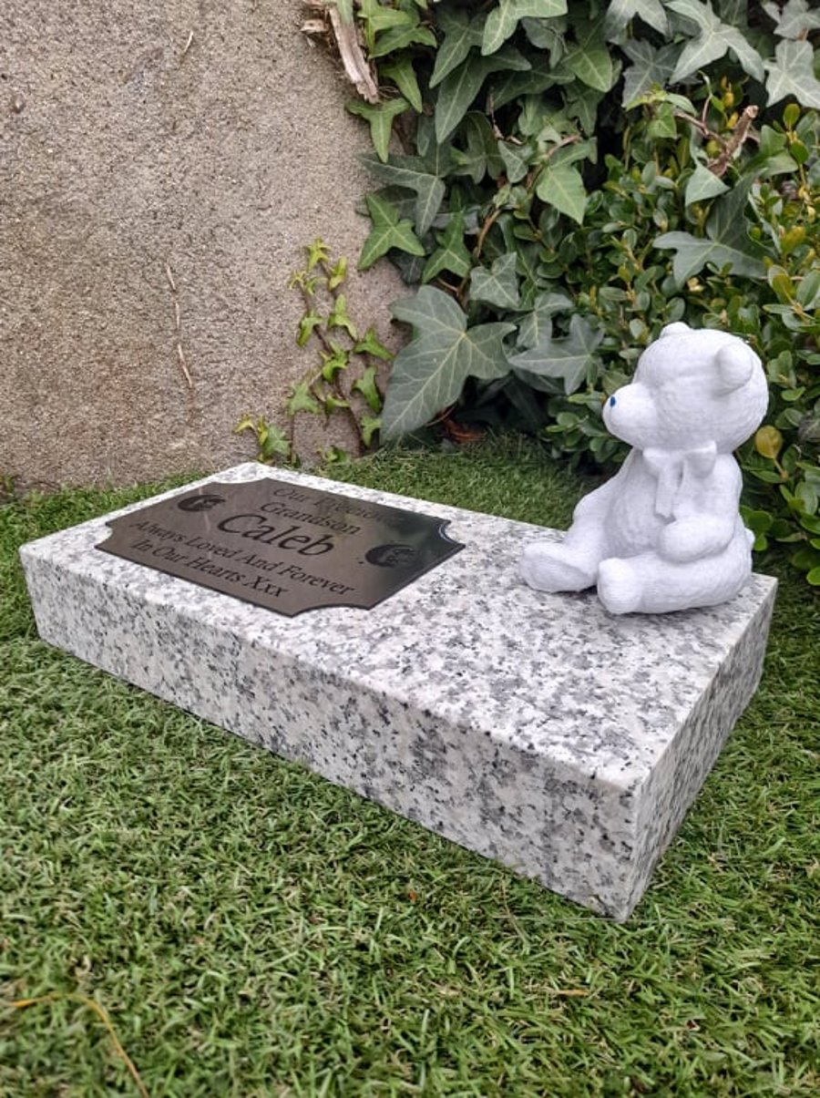  Memorial Grave Plaque Baby Grave stone Infant Cemetery Plaque Grave Memorial 