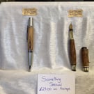 Hand turned speciality pens