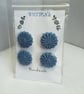 Buttons Air Force Blue 30mm Handmade Embroidered Yorkshire Style