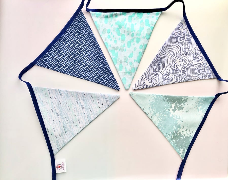 Floral Fabric Bunting Nautical Theme