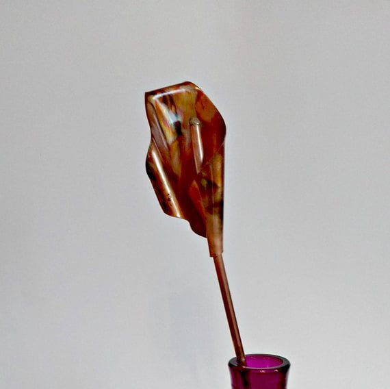 Single copper calla lily