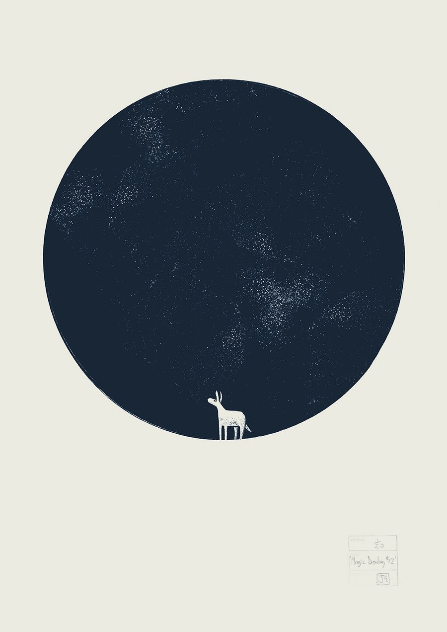 Magic Donkey No.12 A2 one-colour screen-print