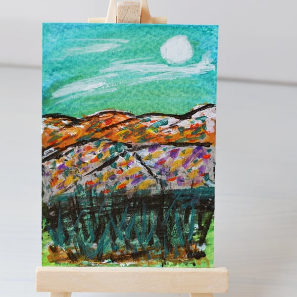 ACEO Abstract Original Painting - Serene