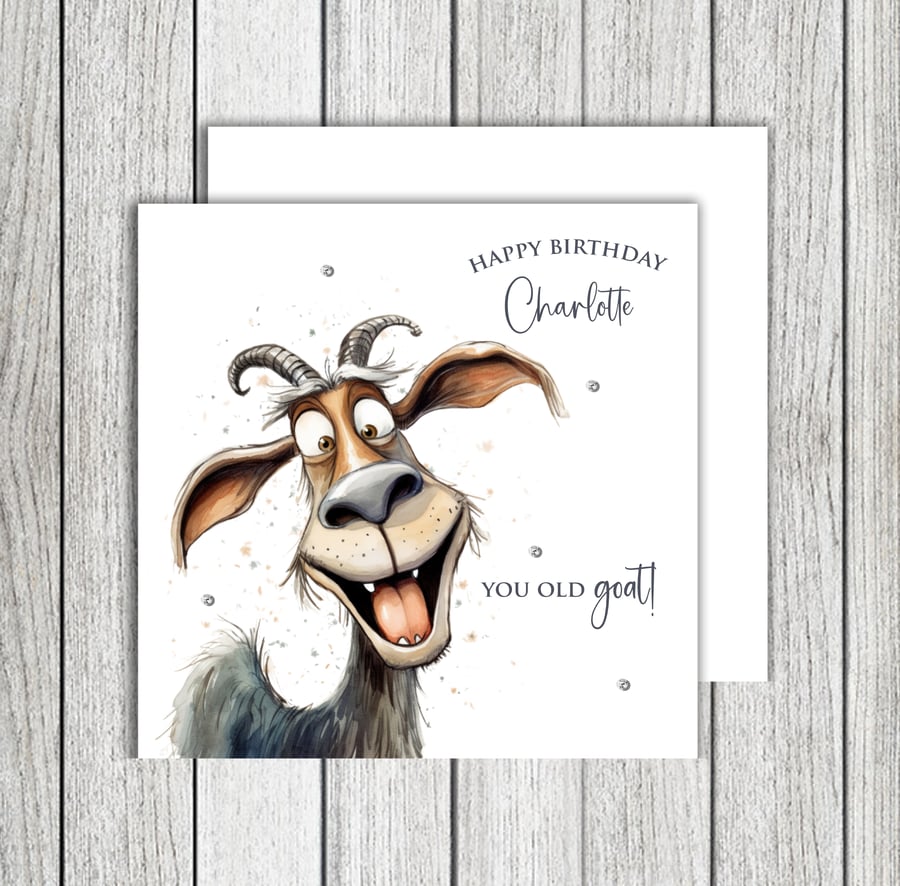 Happy Birthday You Old Goat! Birthday Card