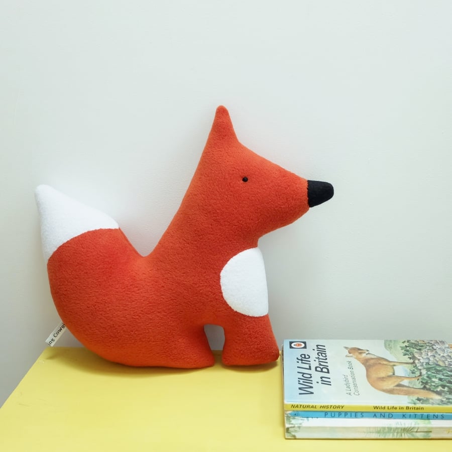 Fox Plush Toy, Fleece Red Woodland Fox, British Wildlife Soft Toy