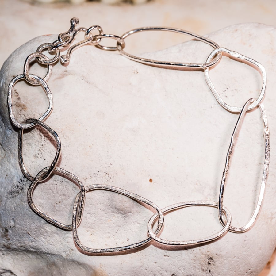 ecosilver pebble bangle 