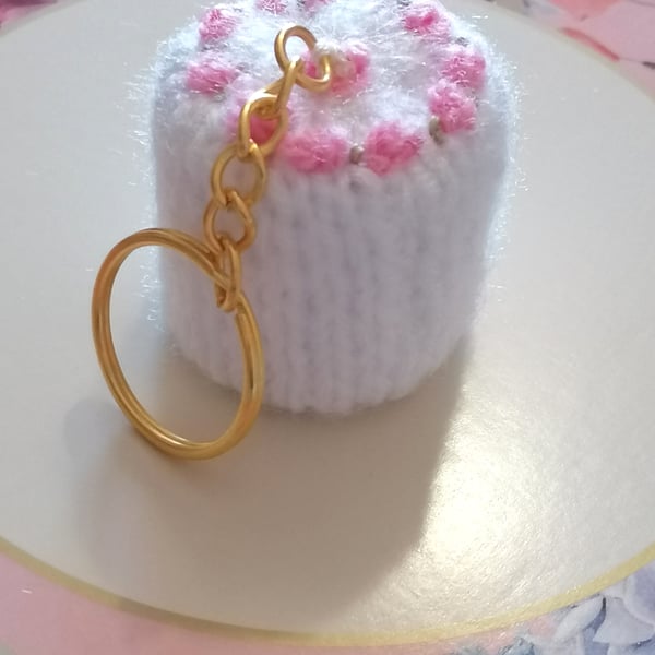 Rita Rose Iced Wedding Cake Character Keychain, Key Ring, Car Charm, Bag Charm 