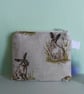 Hare Purse or Card Holder Cotton 