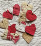 Antique quilt and patchwork hearts
