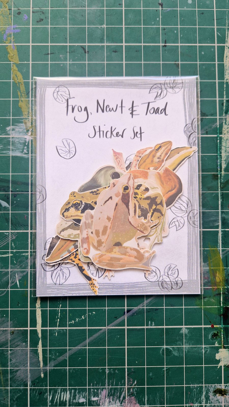 Frog, Newt & Toad Sticker Set