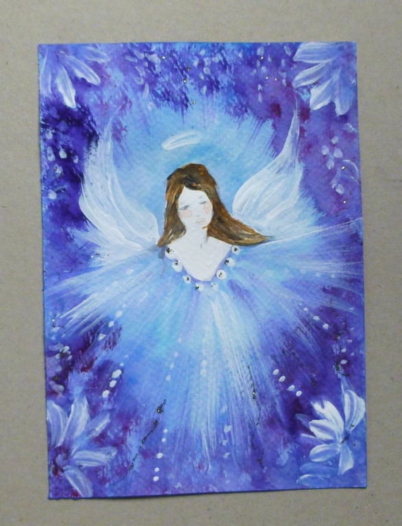 originalart hand painted angel painting ( ref FA 204 A1 )