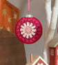 Crochet Christmas Baubles Set of 3 - Shades of Pink - Tree Decorations - Image 9
