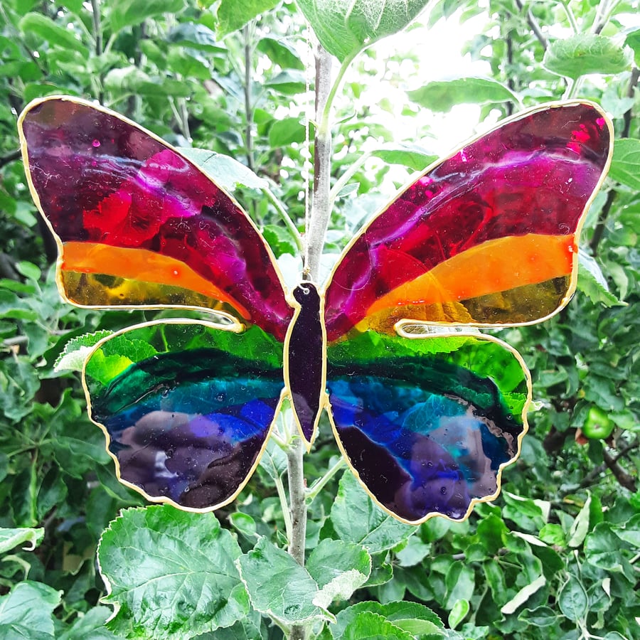 Rainbow Butterfly Suncatcher