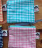Summer seconds   Five Gingham Cotton pouches - super cute - Image 3