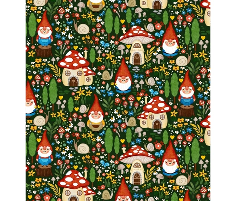 Michael Miller Gnome Garden Fabric