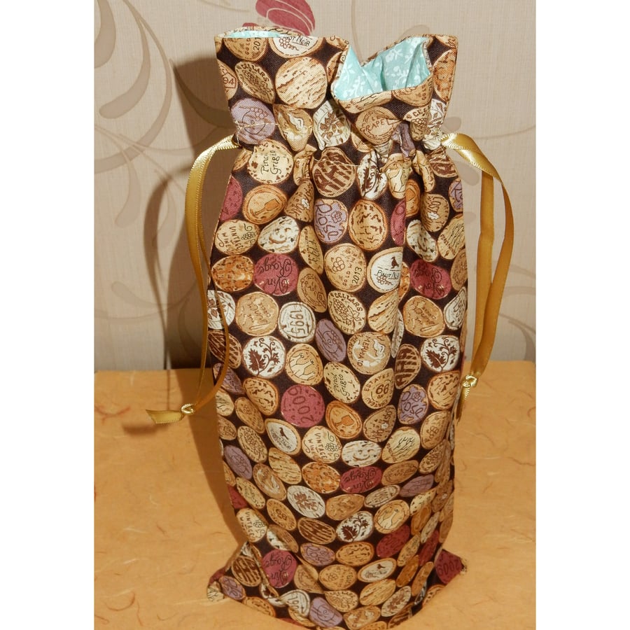 Bottle gift bag Champagne corks