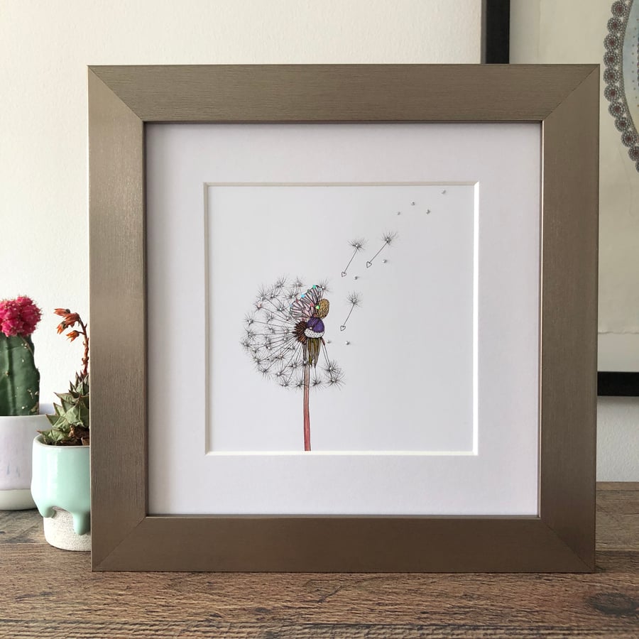 'Wish Fairy' Hand Finished Framed Print