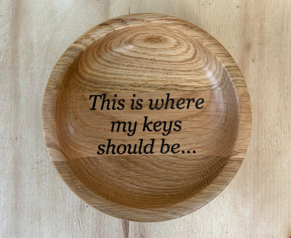 Wooden key dish