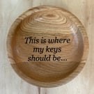 Wooden key dish