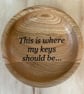 Wooden key dish