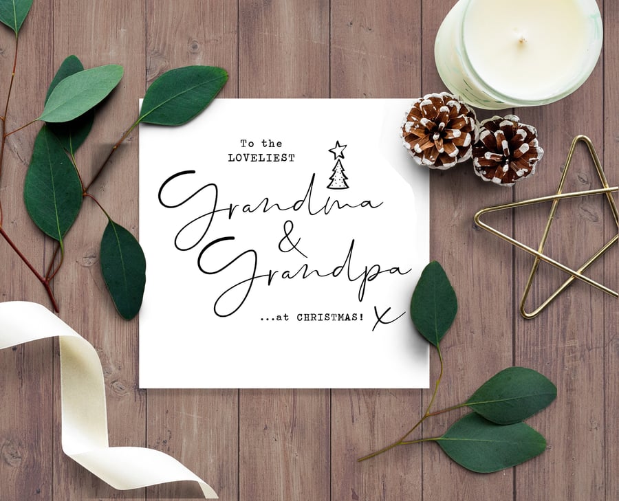 Grandma & Grandpa CHRISTMAS card