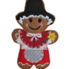 Welsh Lady Gingerbread Brooch, Gift from Wales