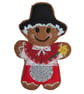 Welsh Lady Gingerbread Brooch, Gift from Wales