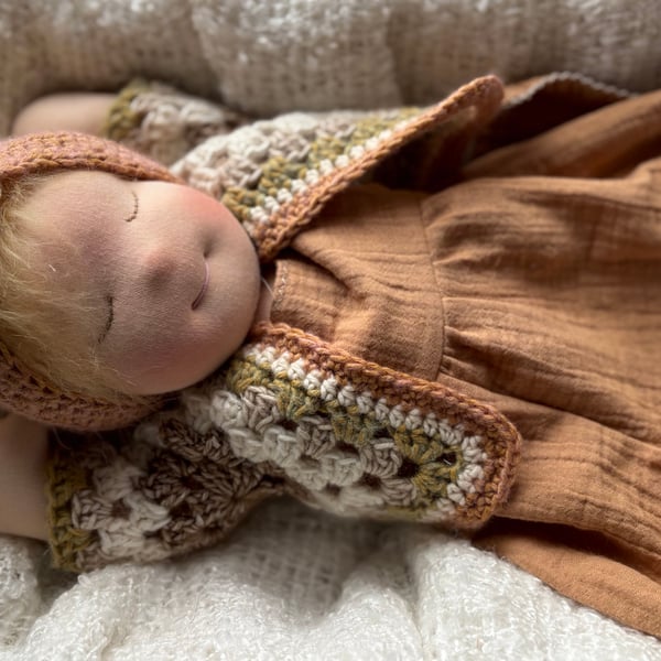 16” Waldorf inspired weighted baby