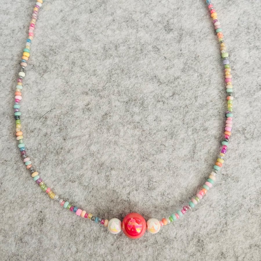 Fine beaded necklace