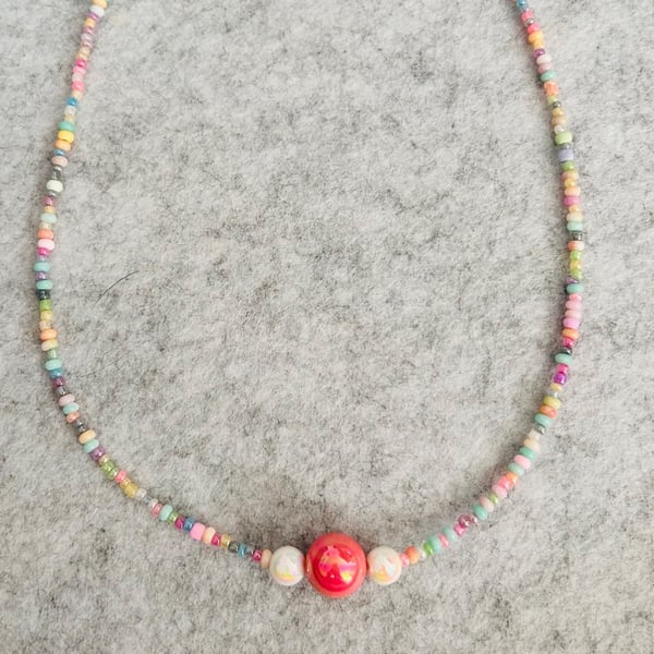 Fine beaded necklace