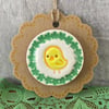 Ceramic Easter chick magnet