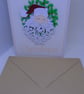 Holly Wreath laughing Santa   - Image 5