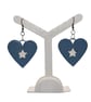 Somali flag earrings, love Somalia,  loveheart jewellery, african queen, hand pa - Image 1