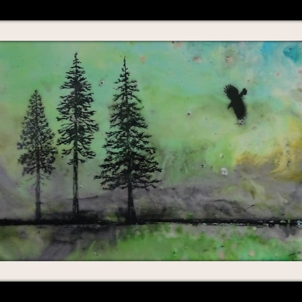 Giclee Print - Crow - Trees - Original - Scotland - End of Line 