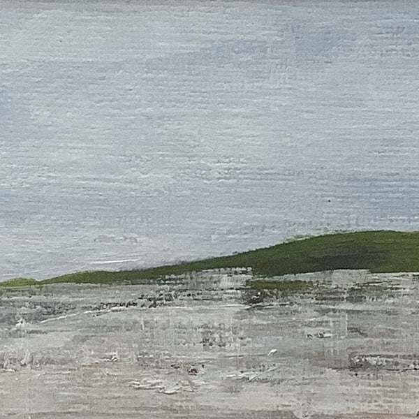 Estuary - Early morning I - original acrylic miniature painting