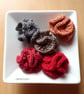 Knitted lapel flowers - Poppy for Remembrance day brooch - MADE TO ORDER - Image 4