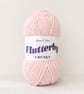 James C Brett Flutterby Chunky Yarn Baby Pink B02 - Soft Pink Chenille Yarn
