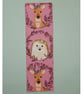 Bookmark deer and hedgehog pink - Image 2