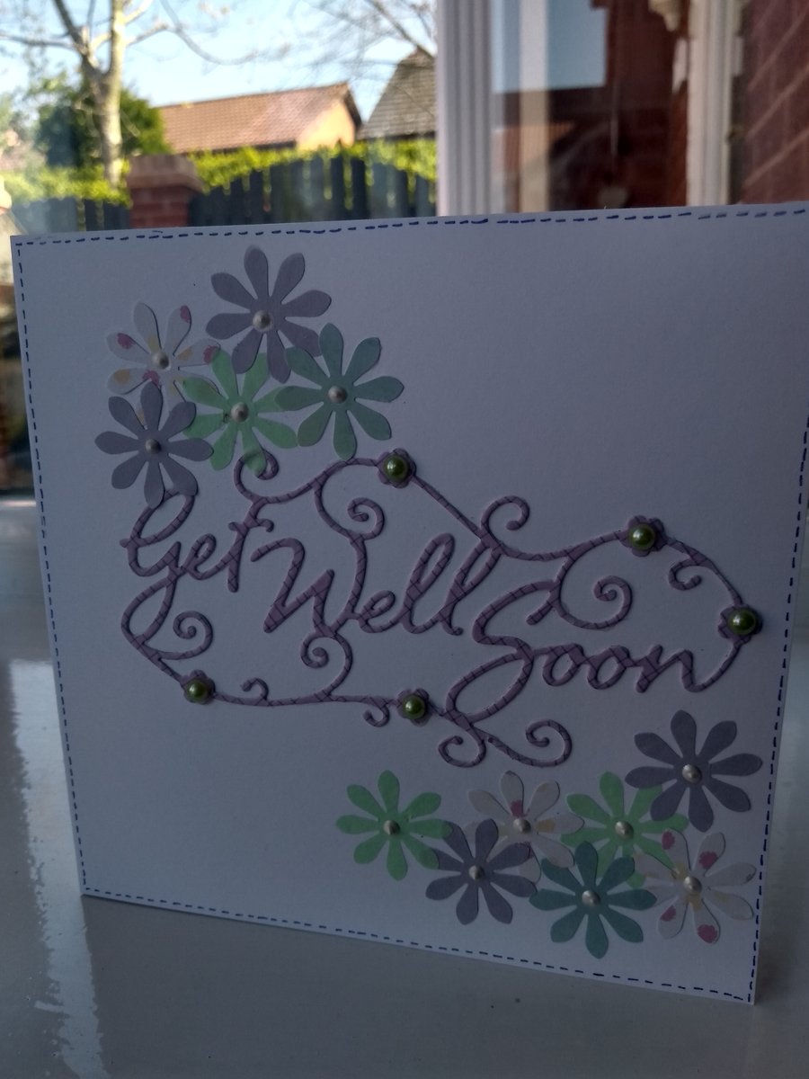 Lilac get well soon card