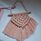 Macrame mini wall hanging