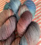 Hand dyed sock yarn - Blue Faced Leicester