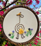 5 Jungle Safari animal themed embroidered wall art for children's rooms, gifts - Image 2