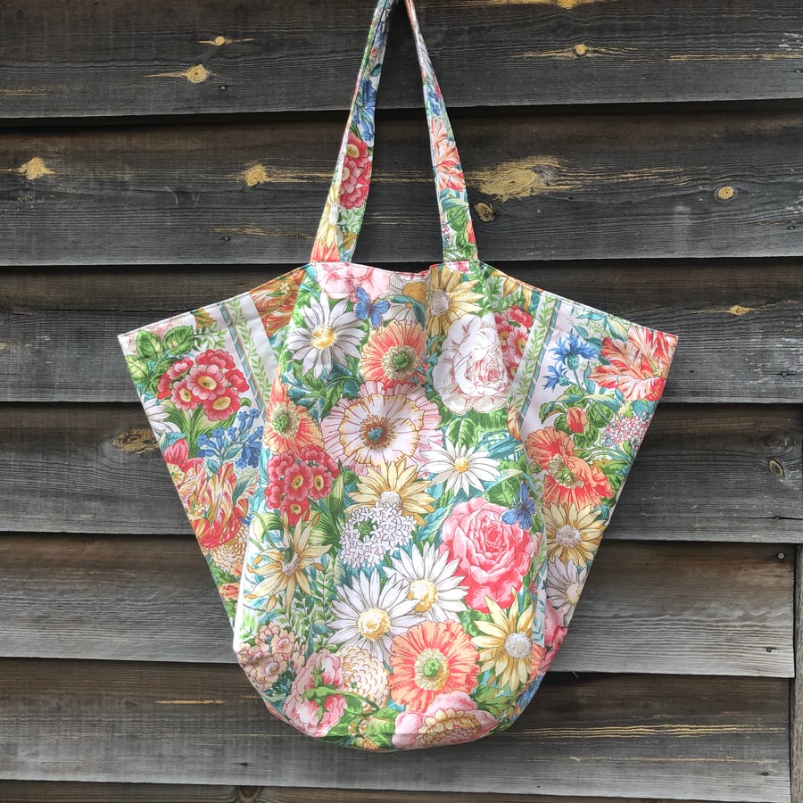 Floral Sanderson beach bag or shopping bag - free UK postage