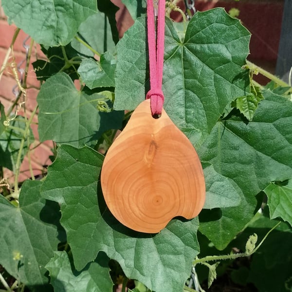 Linden (Lime) Wood Pendant.